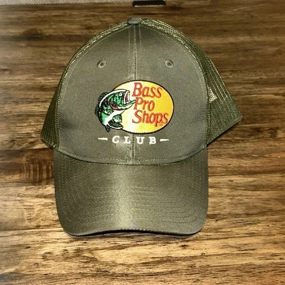 Bass Pro Shops Membership Club Green Ball Cap Hat Snapback Like New Mens - Picture 1 of 4